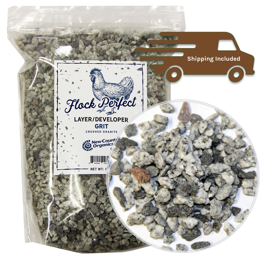 4pk Case Flock Perfect Layer/Developer Grit, 8lb - New Country Organics ...